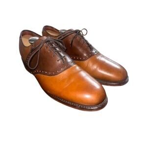 Allen Edmonds Men’s Sz 11D Shelton 2.0  dkBrn/ltBrn Saddle Oxford